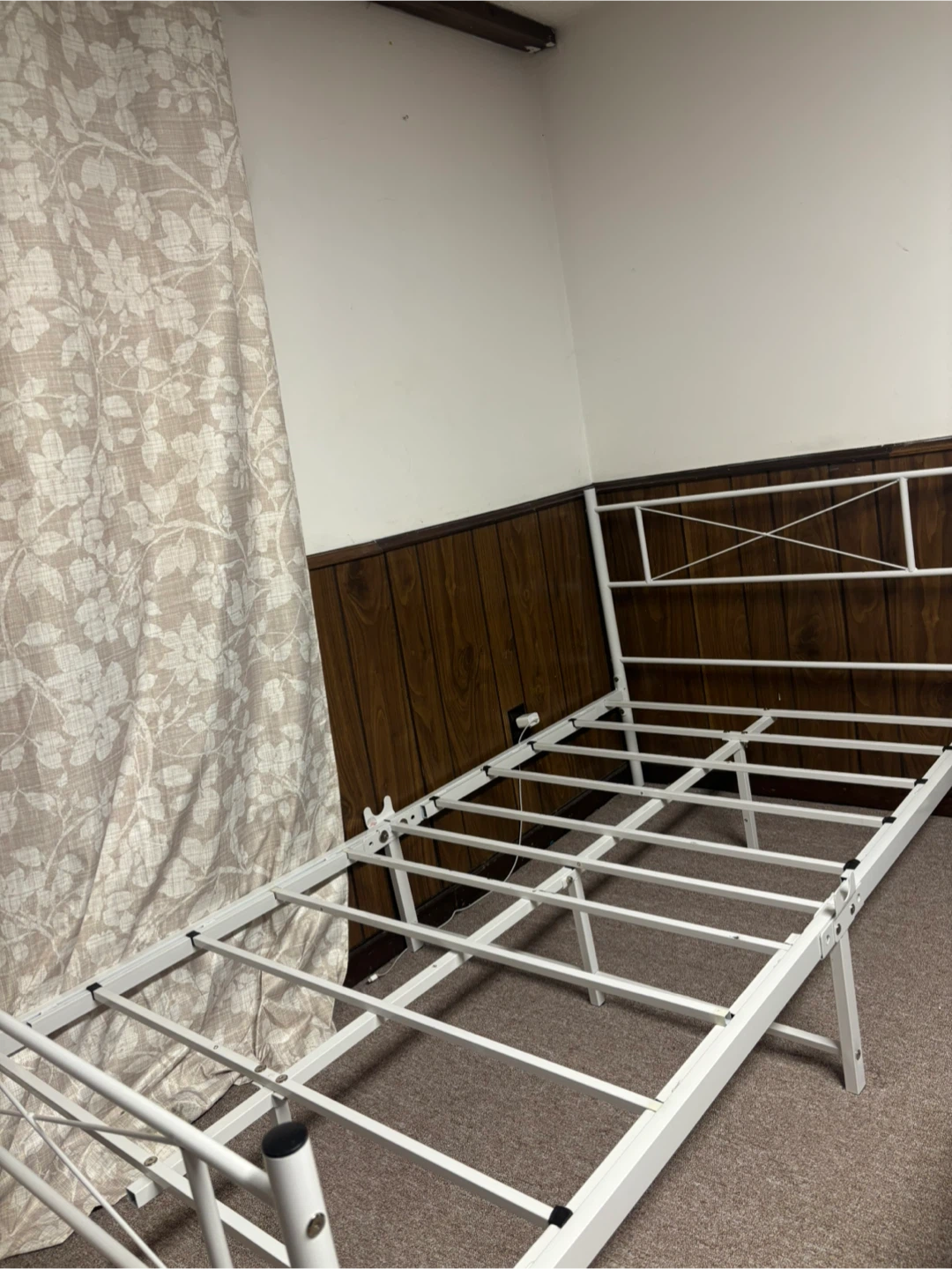 White Metal Bed Frame