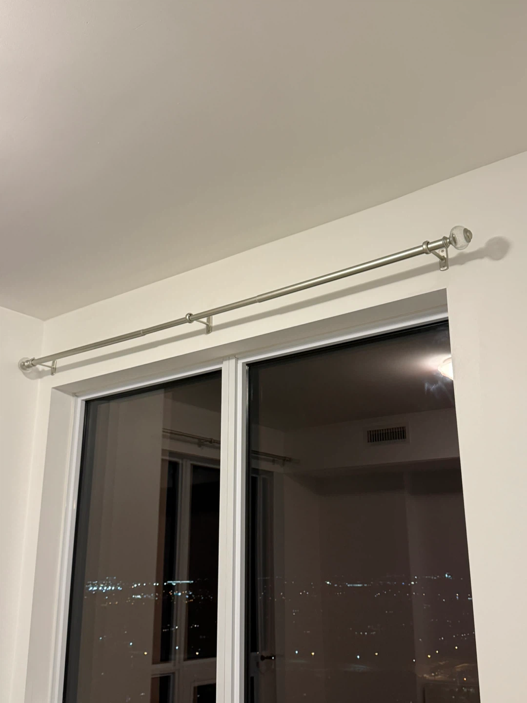 Silver Curtain Rod