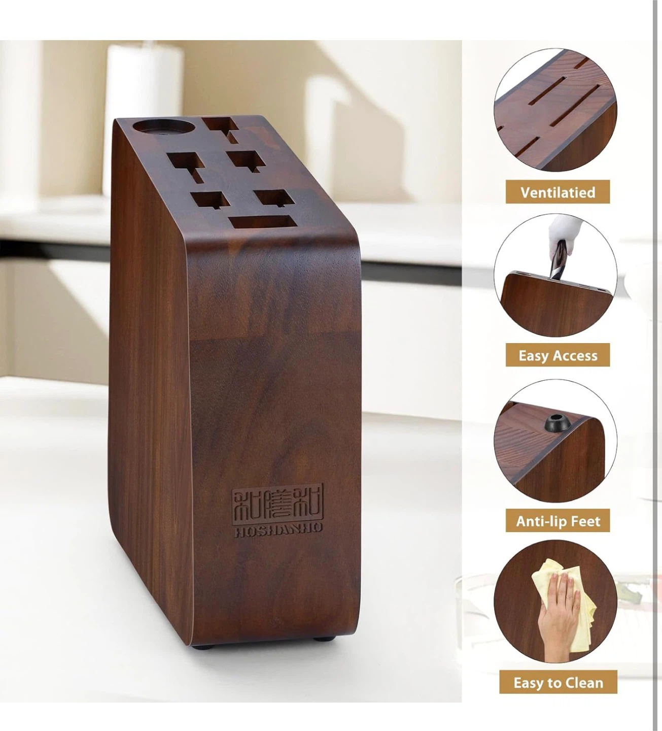 Magnetic Knife Block 10 x 9 Inches, Double Sided - photo 4