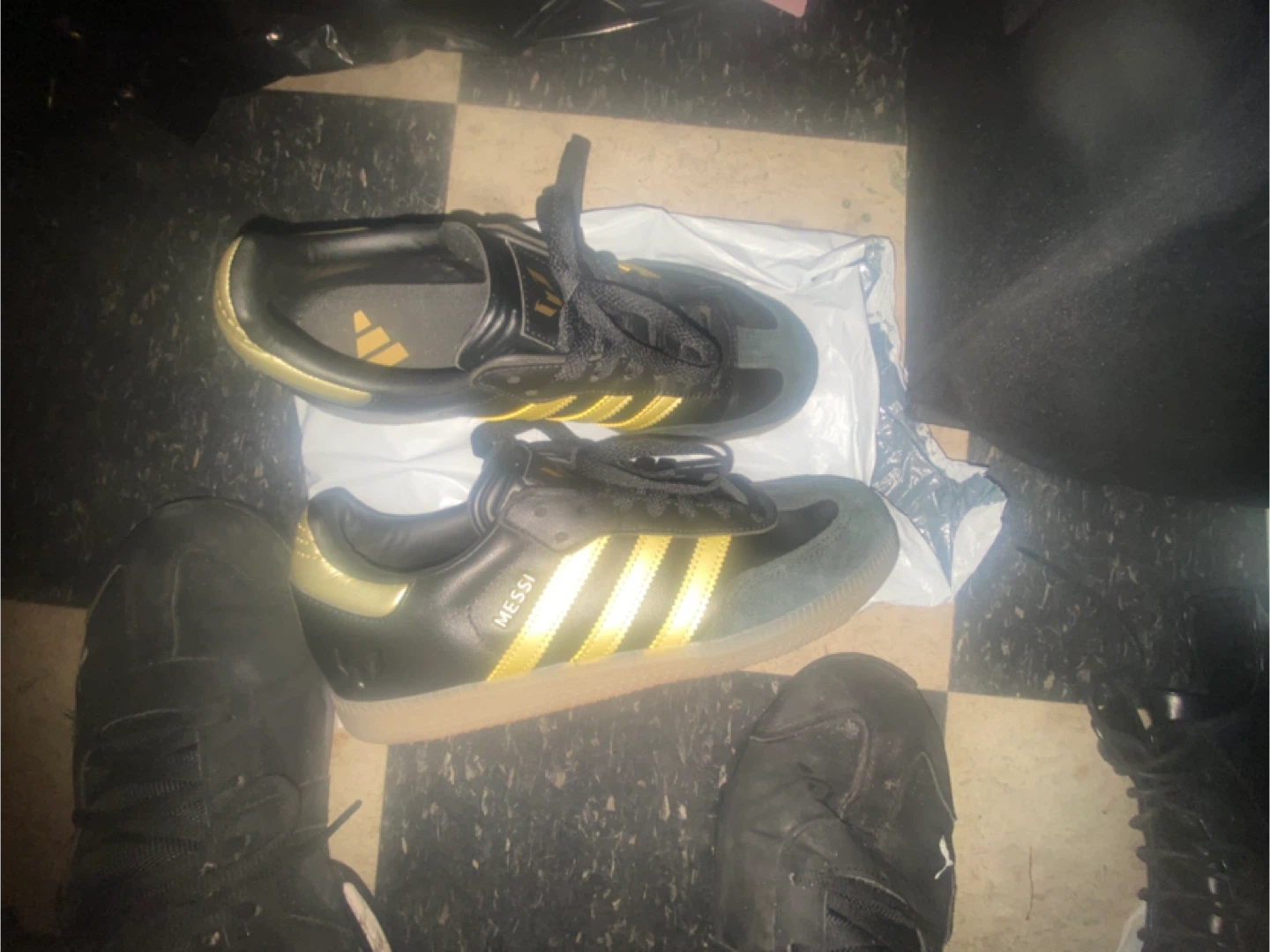 Adidas Samba Messi Black/Gold Shoes