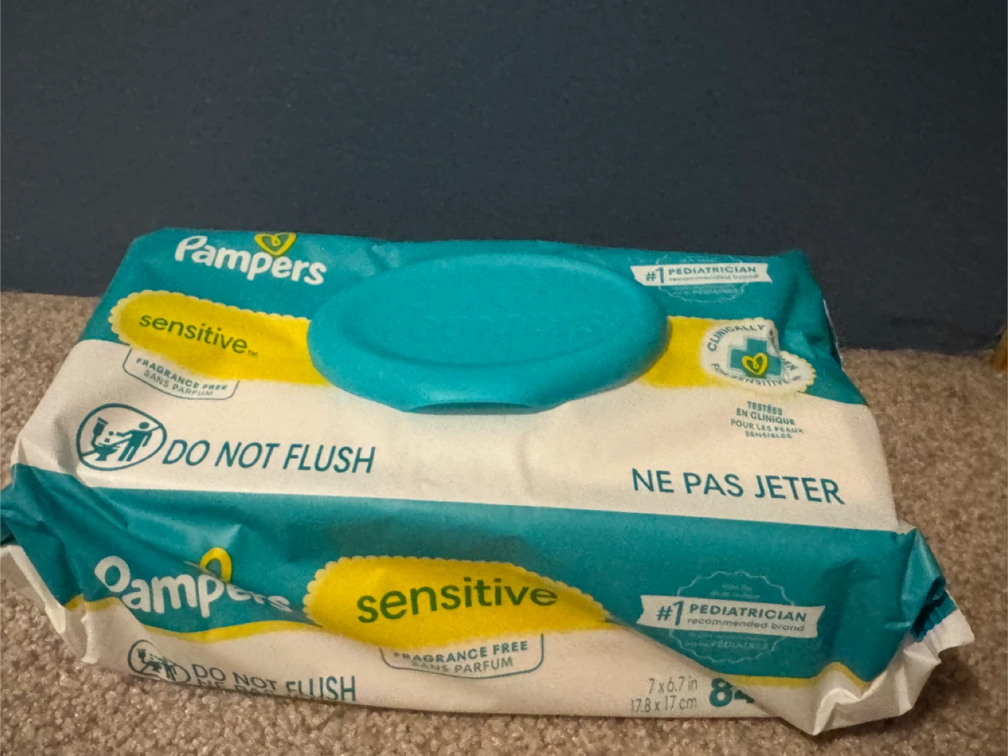 Pampers Sensitive Baby Wipes - 84 Count - photo 2