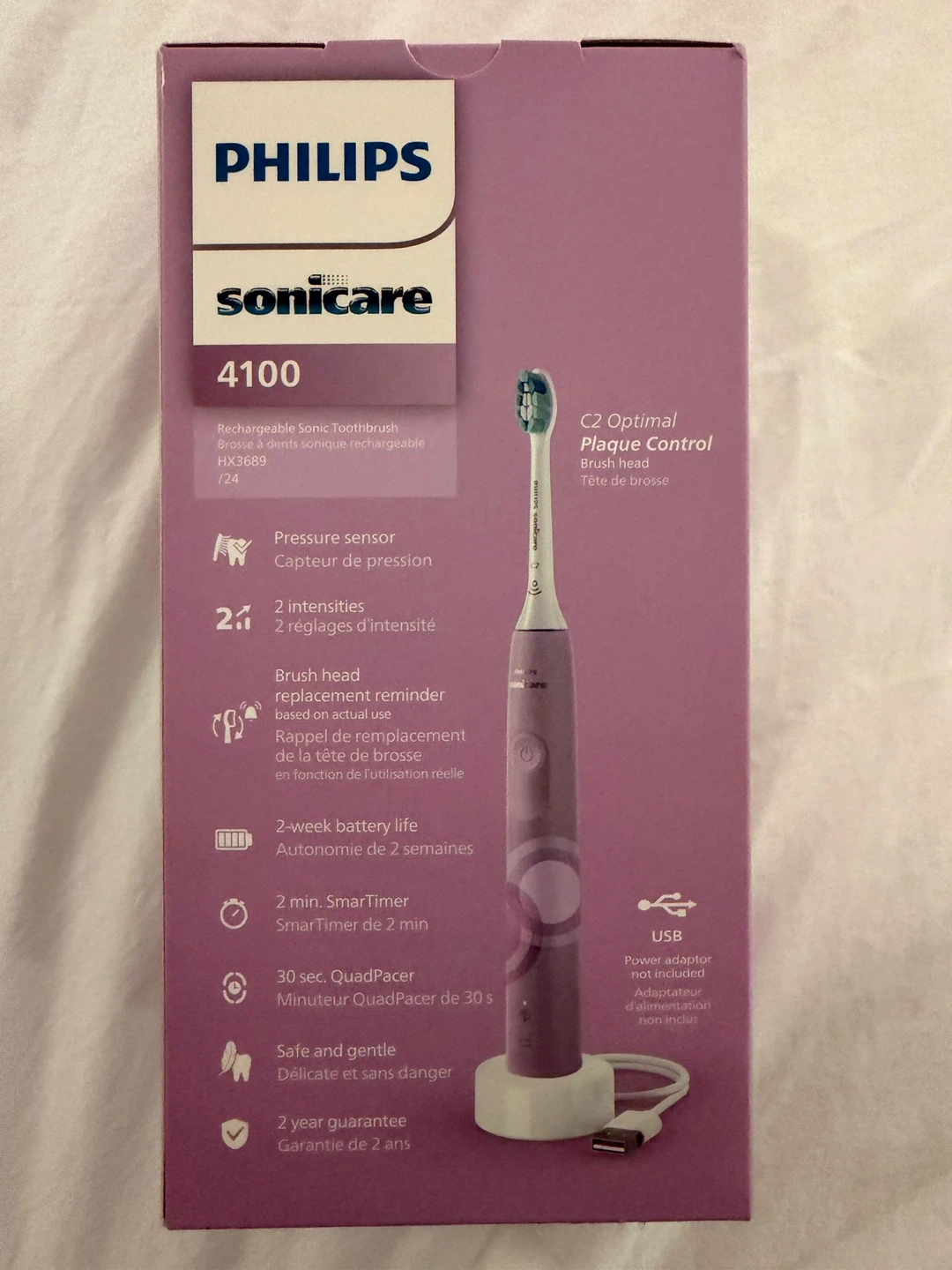 Philips Sonicare 4100 Rechargeable Toothbrush - Lush Lilac