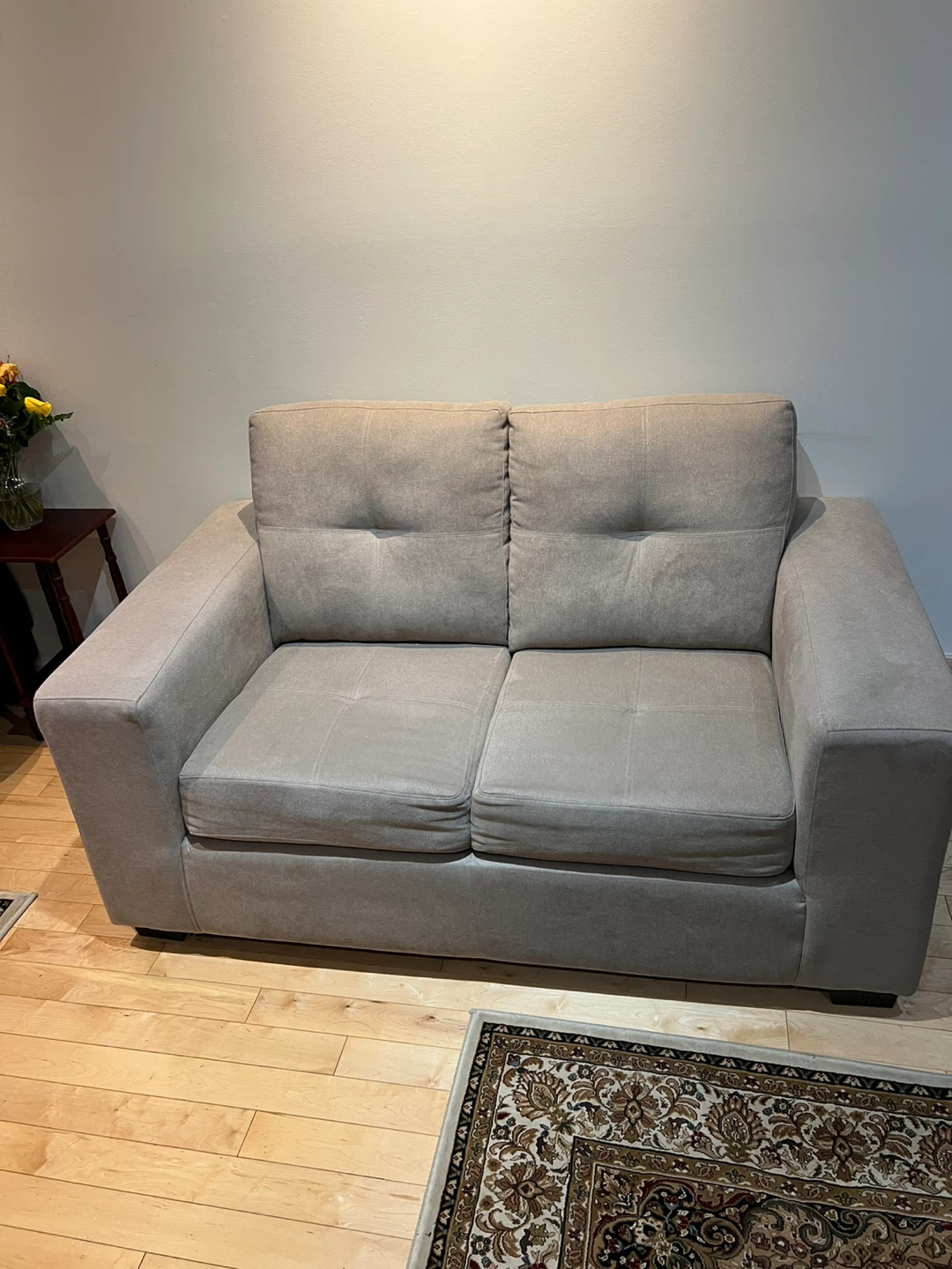 Beige Loveseat Sofa