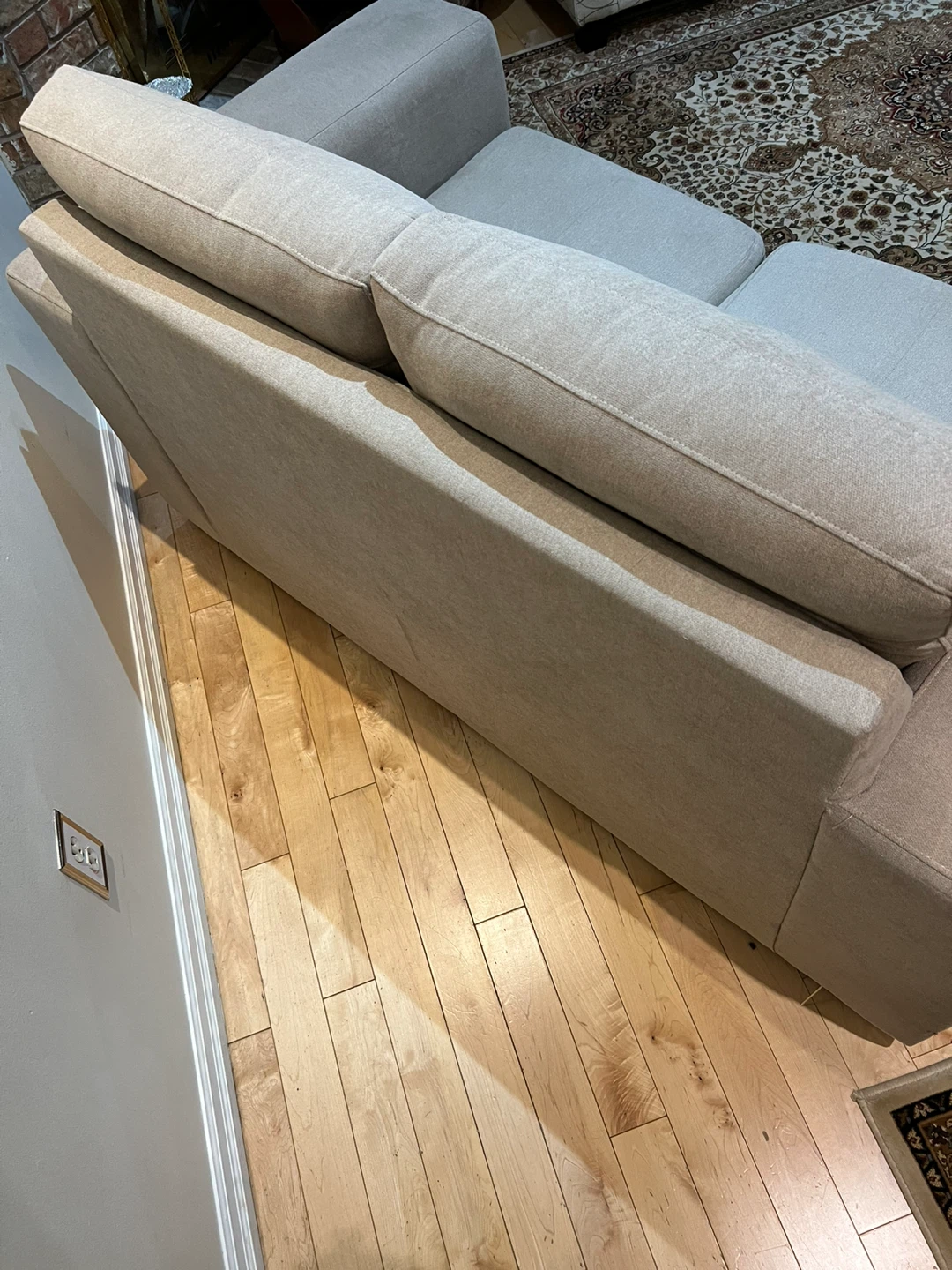 Beige Loveseat Sofa - photo 2