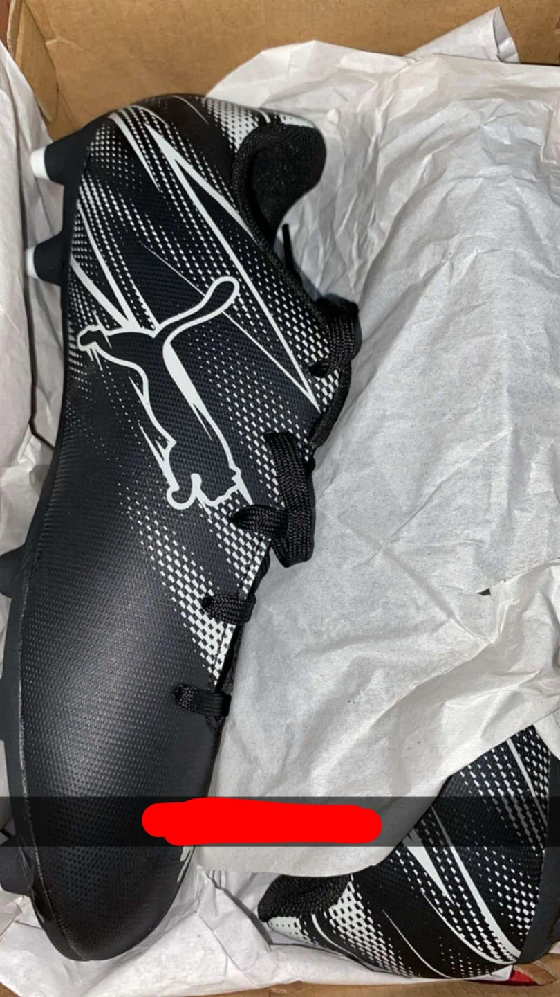 Puma Black & White Soccer Cleats