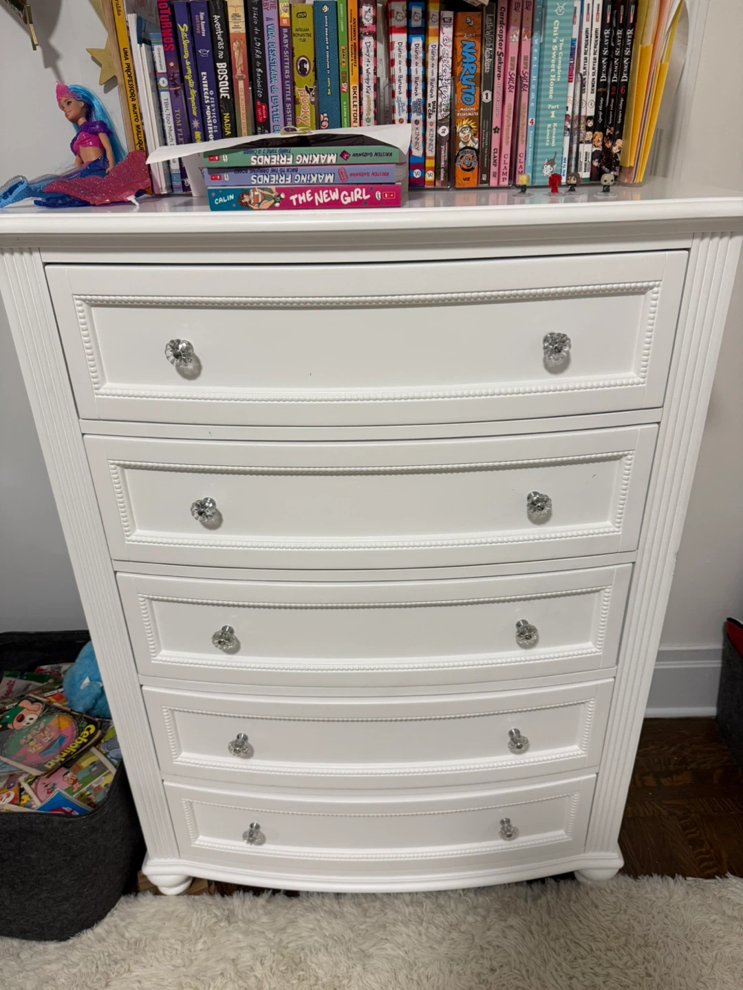 White 5-Drawer Dresser