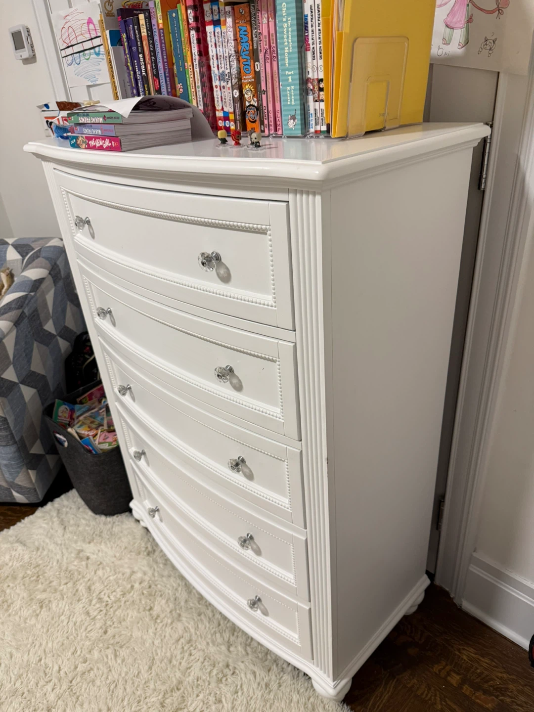 White 5-Drawer Dresser - photo 2