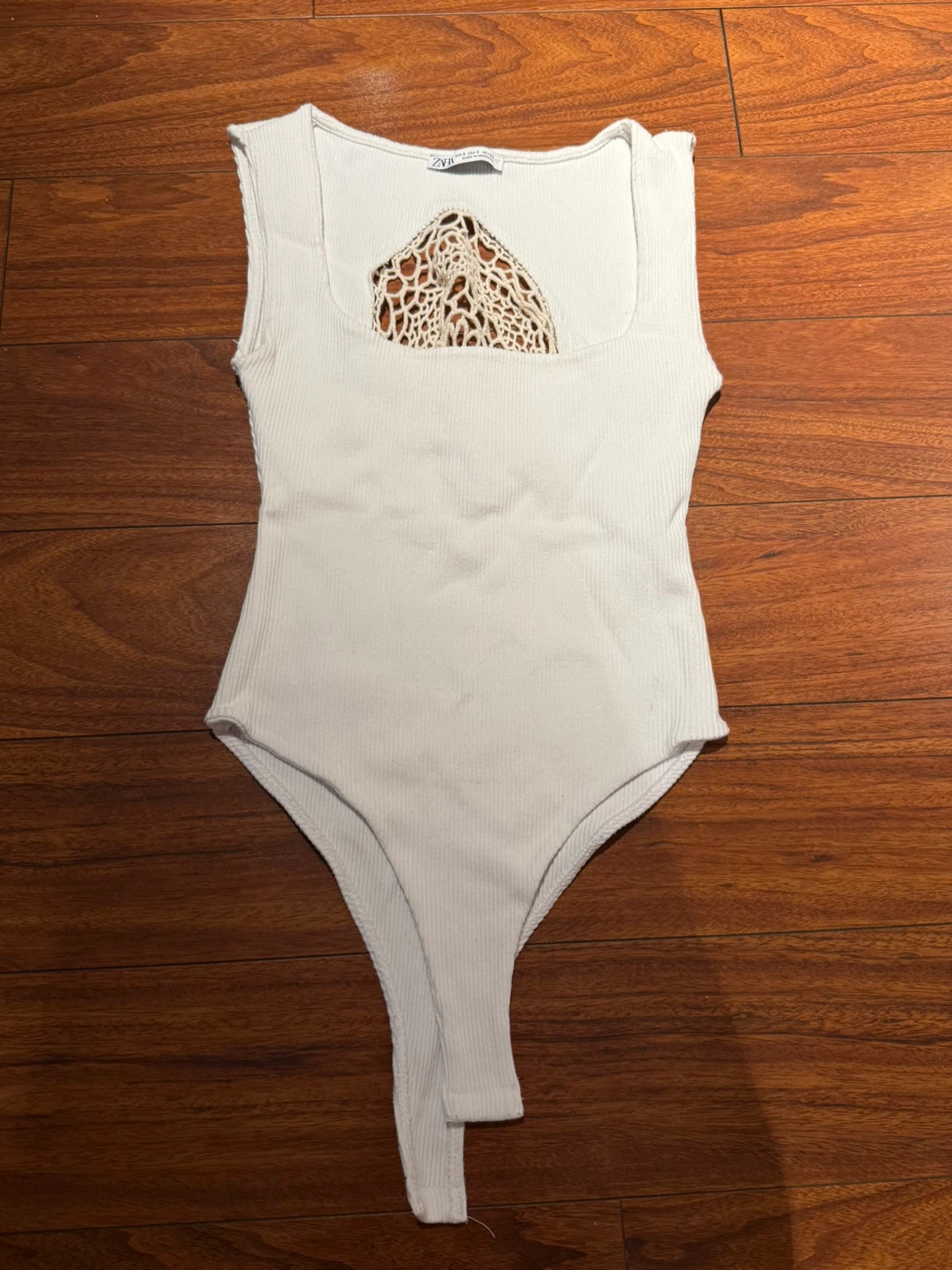 Zara White Bodysuit - Size S
