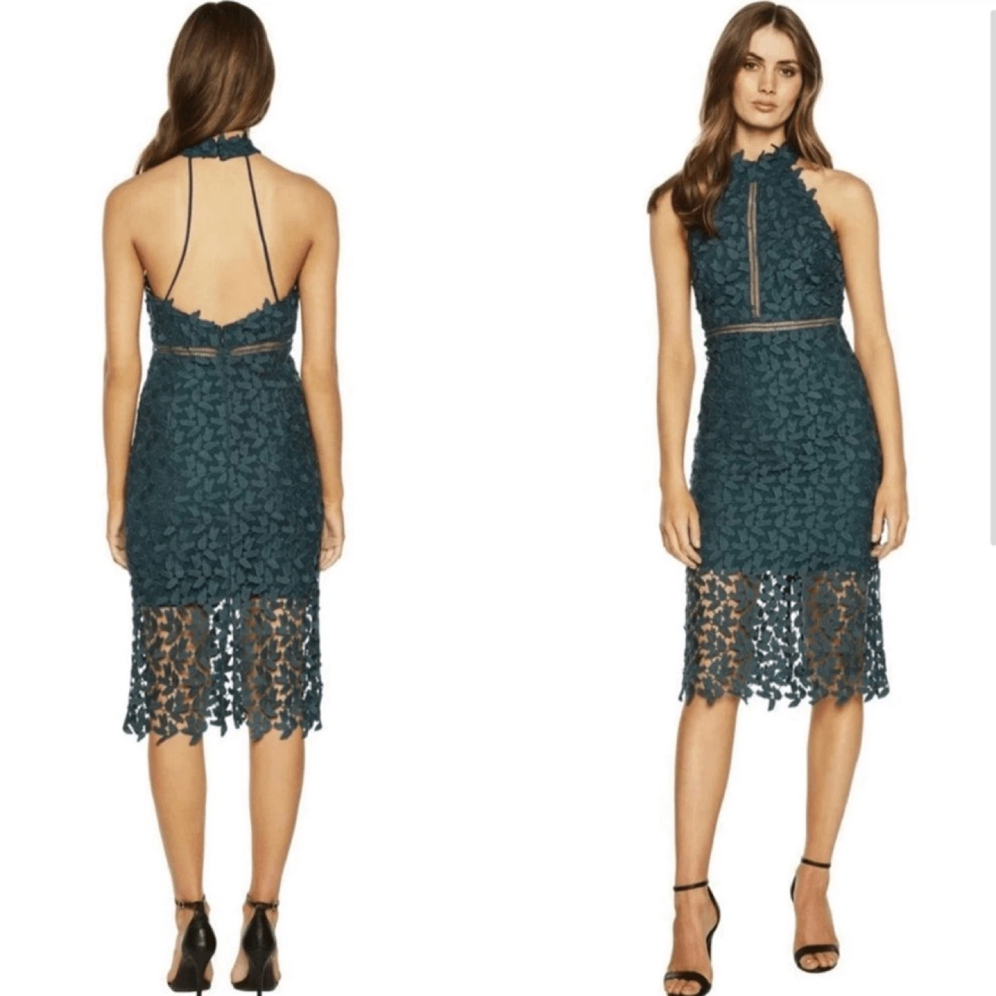 Bardot Womens Gemma Halter Lace Sheath Dress - photo 2