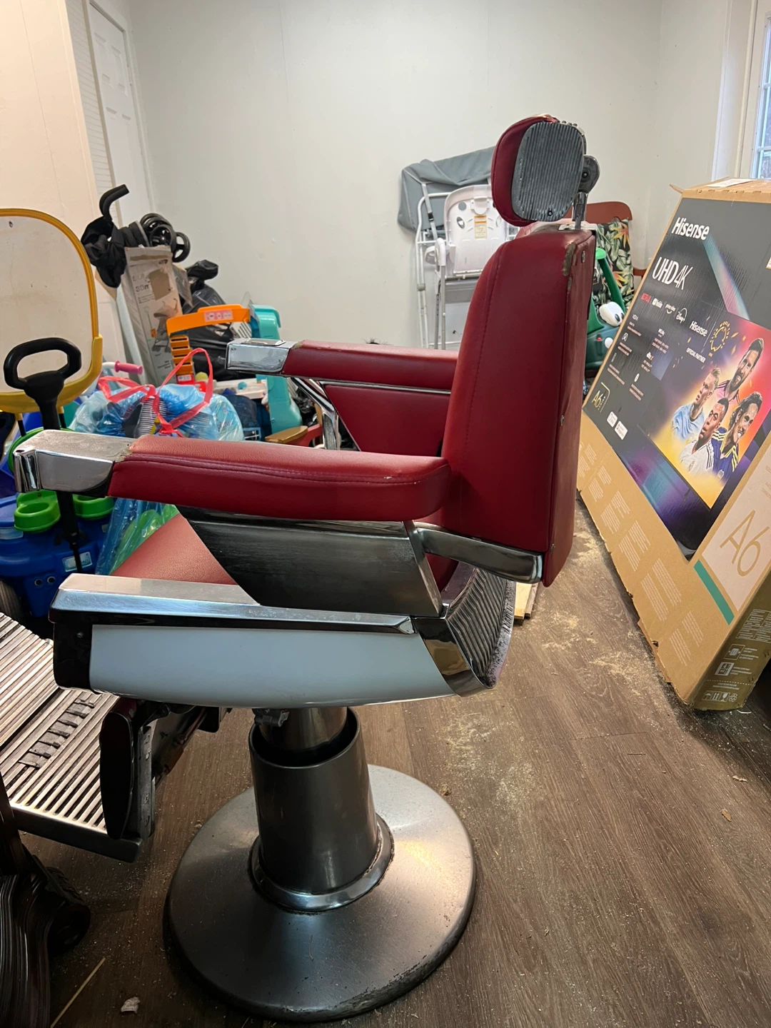 Belmont Barber Chair - Red - photo 2