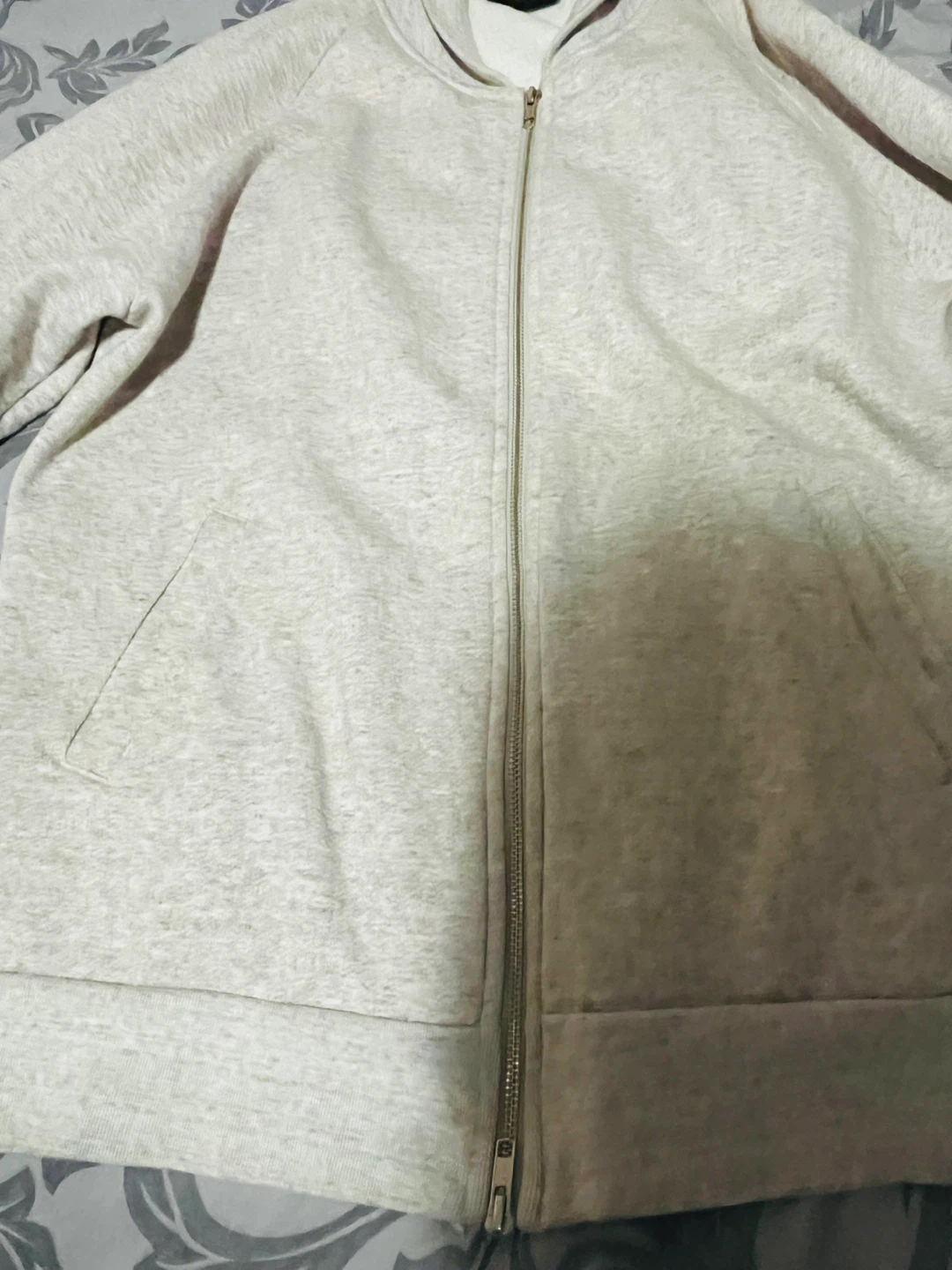 OVO Full Zip Jacket, Light Grey - photo 4