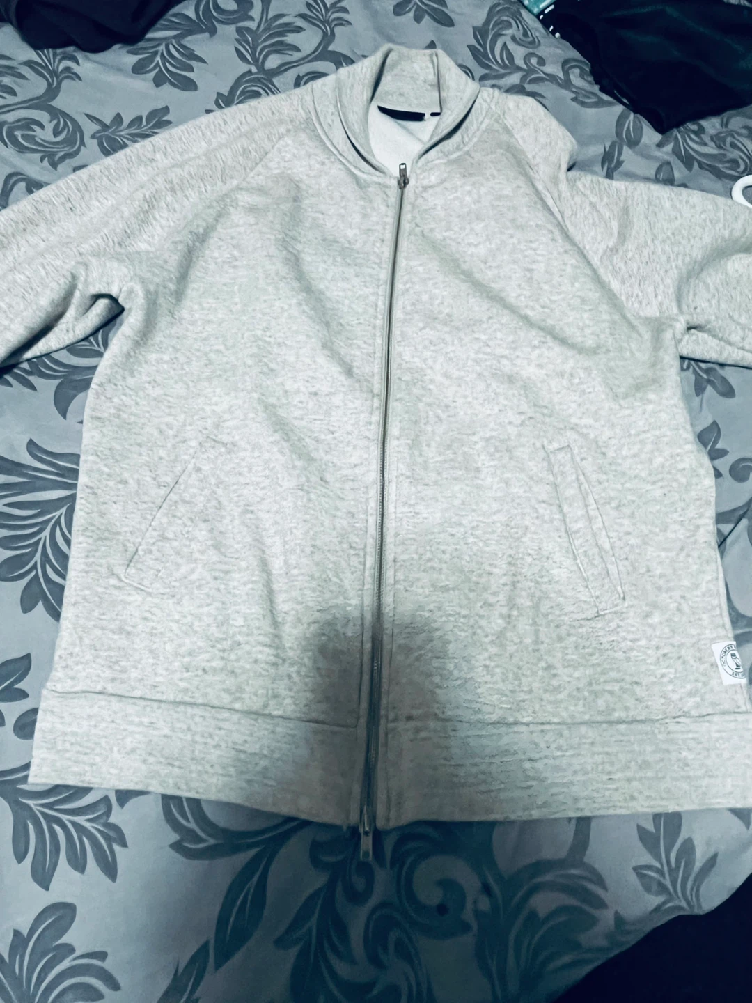 OVO Full Zip Jacket, Light Grey