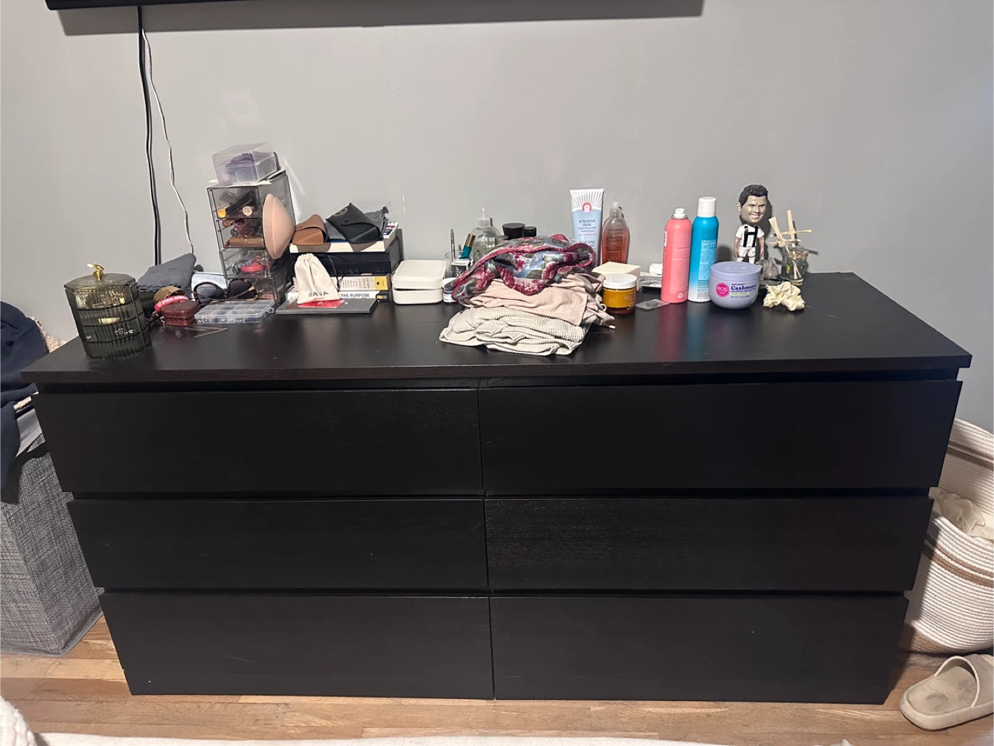 Black 6-Drawer Dresser - photo 3