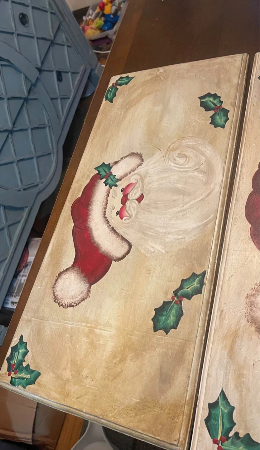 Hand Painted Santa Peg Board & Christmas Tree - photo 3