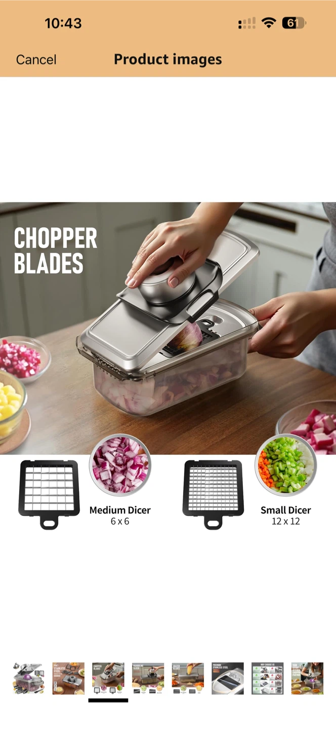9 in 1 Stainless Steel Vegetable Chopper - Moving Oit Sale - photo 3