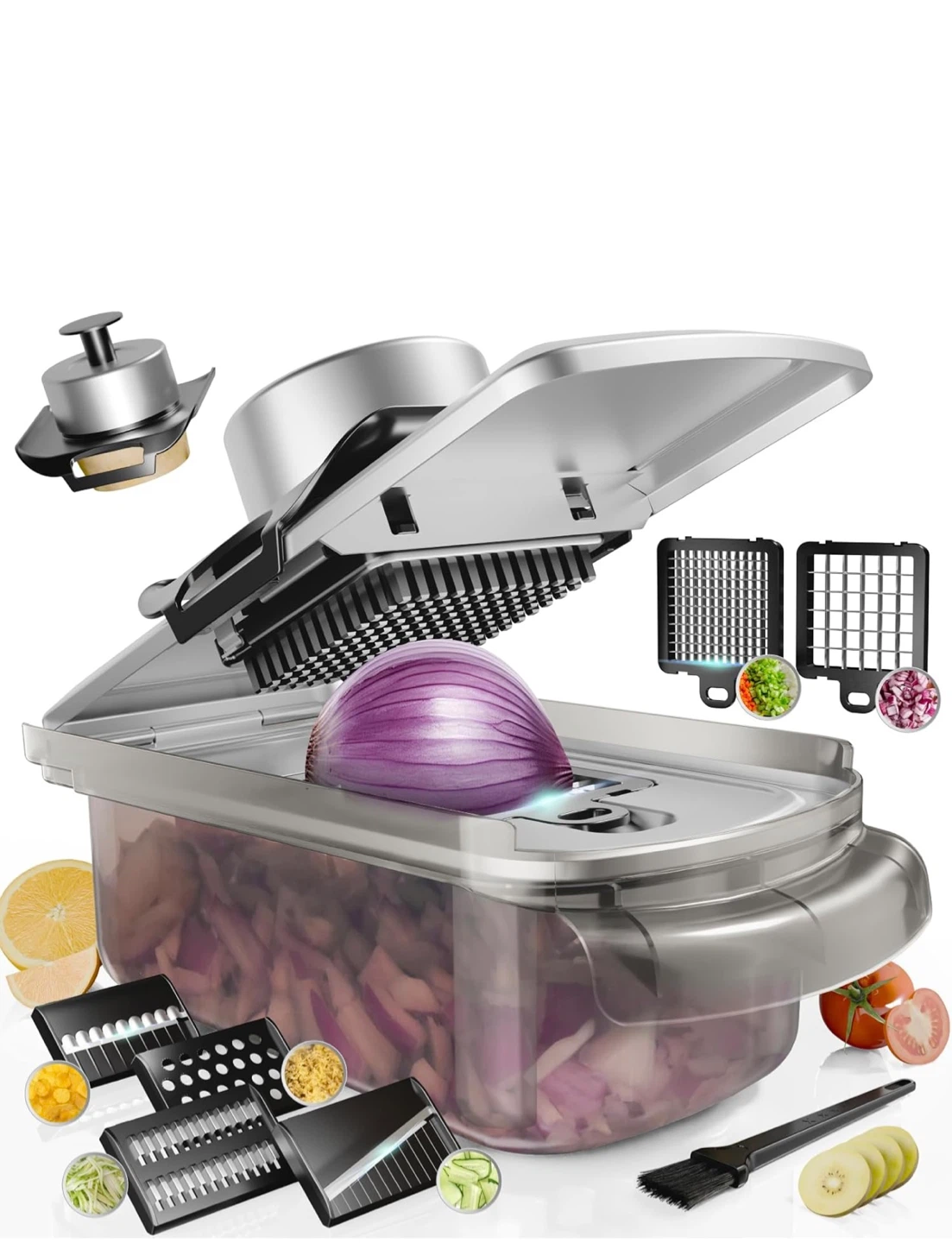 9 in 1 Stainless Steel Vegetable Chopper - Moving Oit Sale