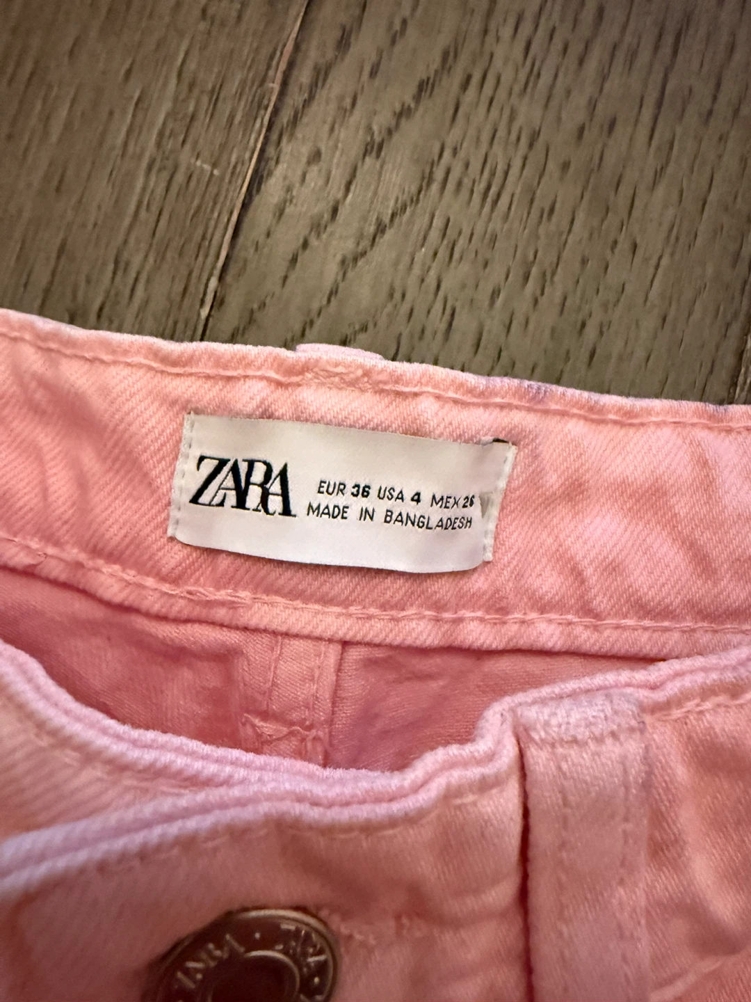 Zara Pink Ombre Denim Shorts - Size 4 - photo 2