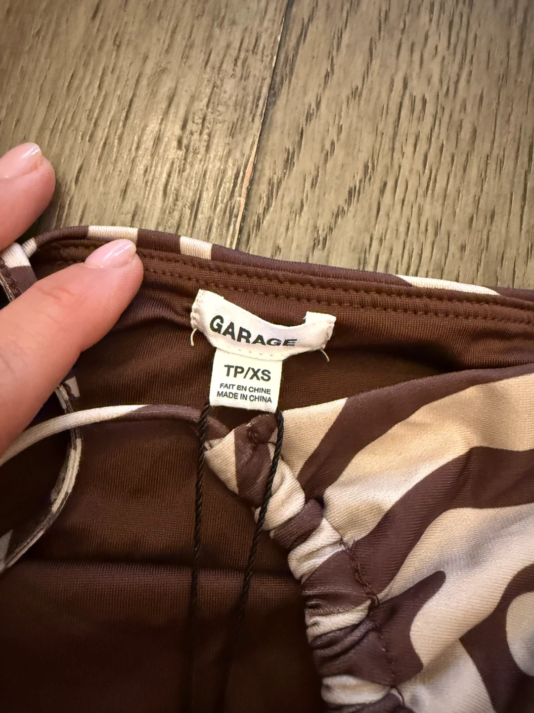 Garage Brown Zebra Mini Dress TP/XS - photo 2