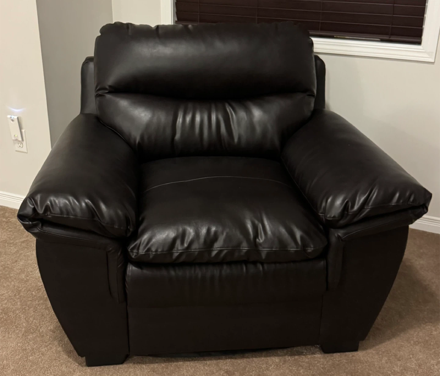 Black Leather Armchair