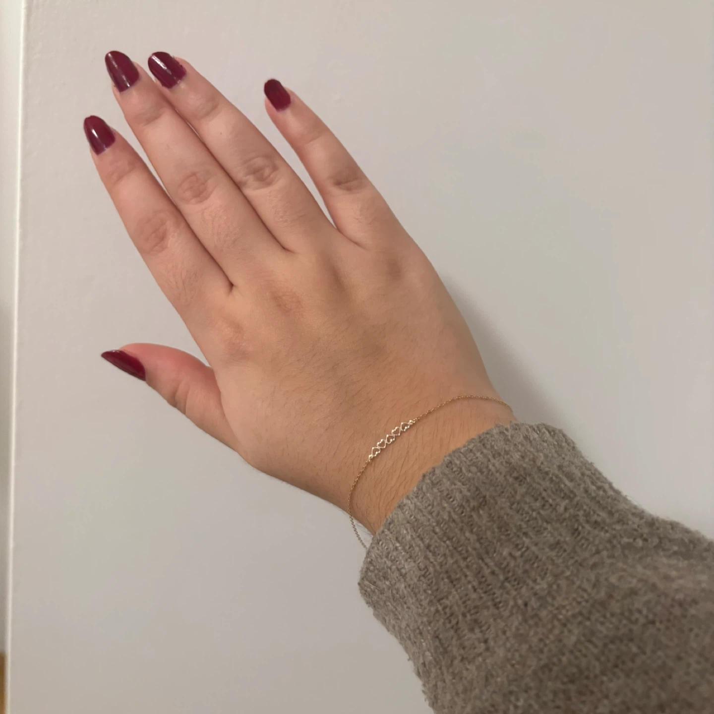 14K Gold dainty Heart Bracelet