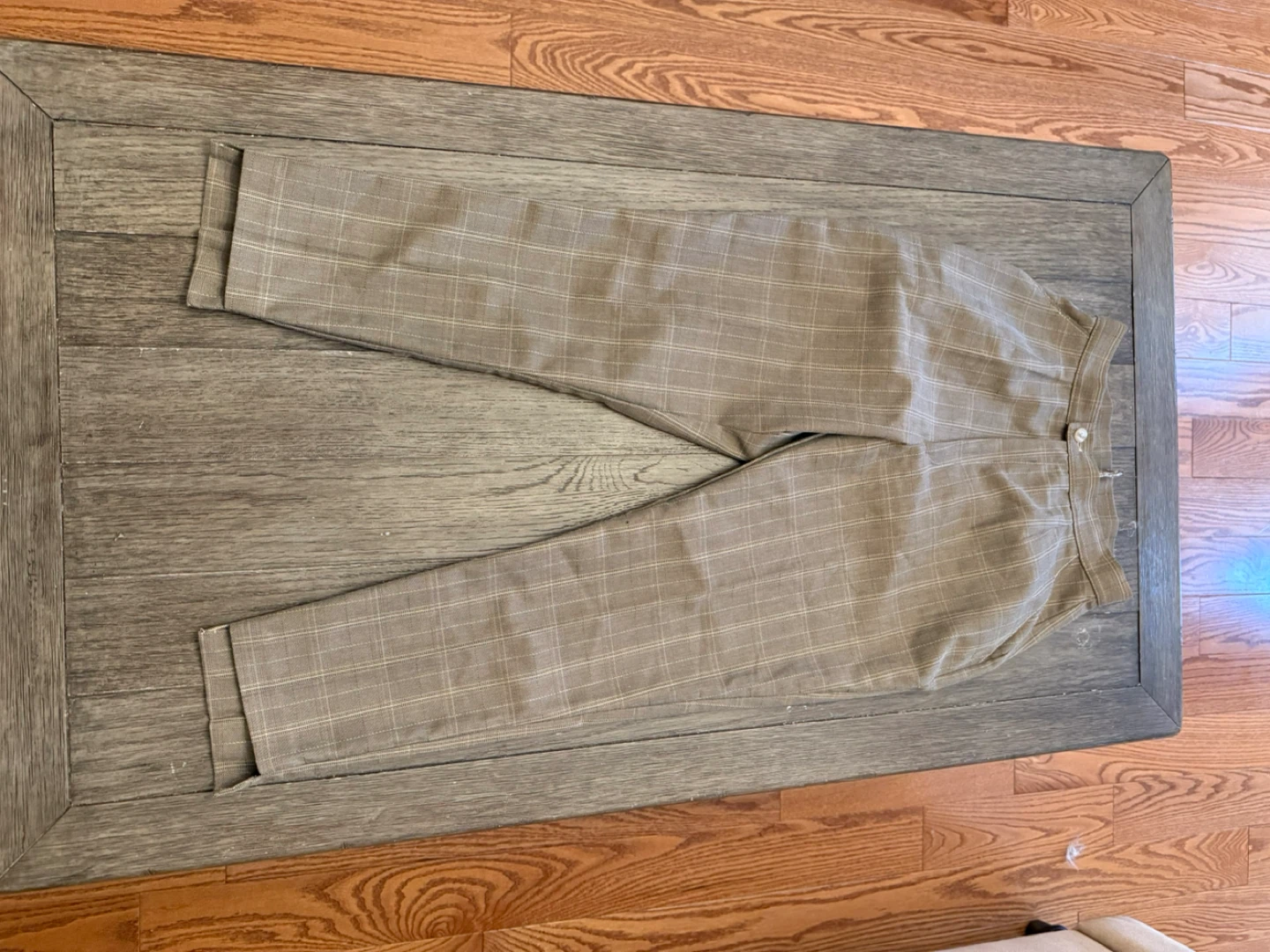 Tan Plaid Pants