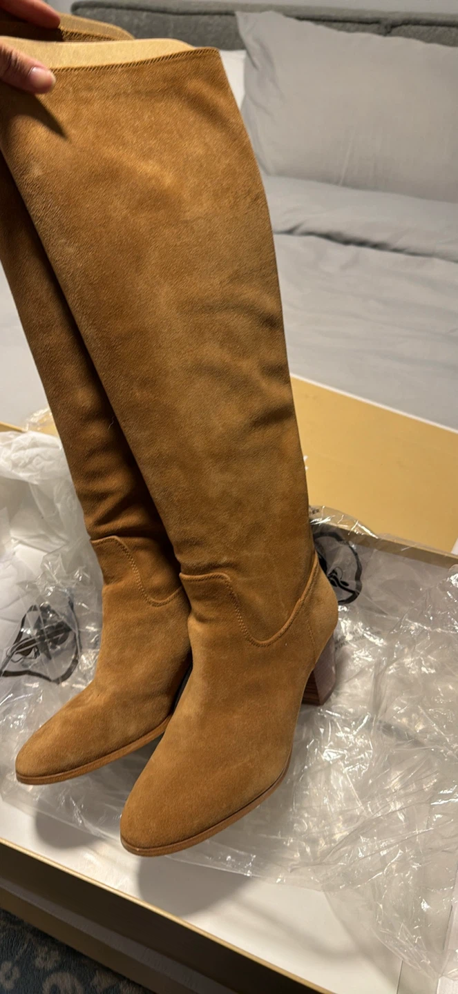 Michael Kors Tan Suede Knee High Boots - photo 2