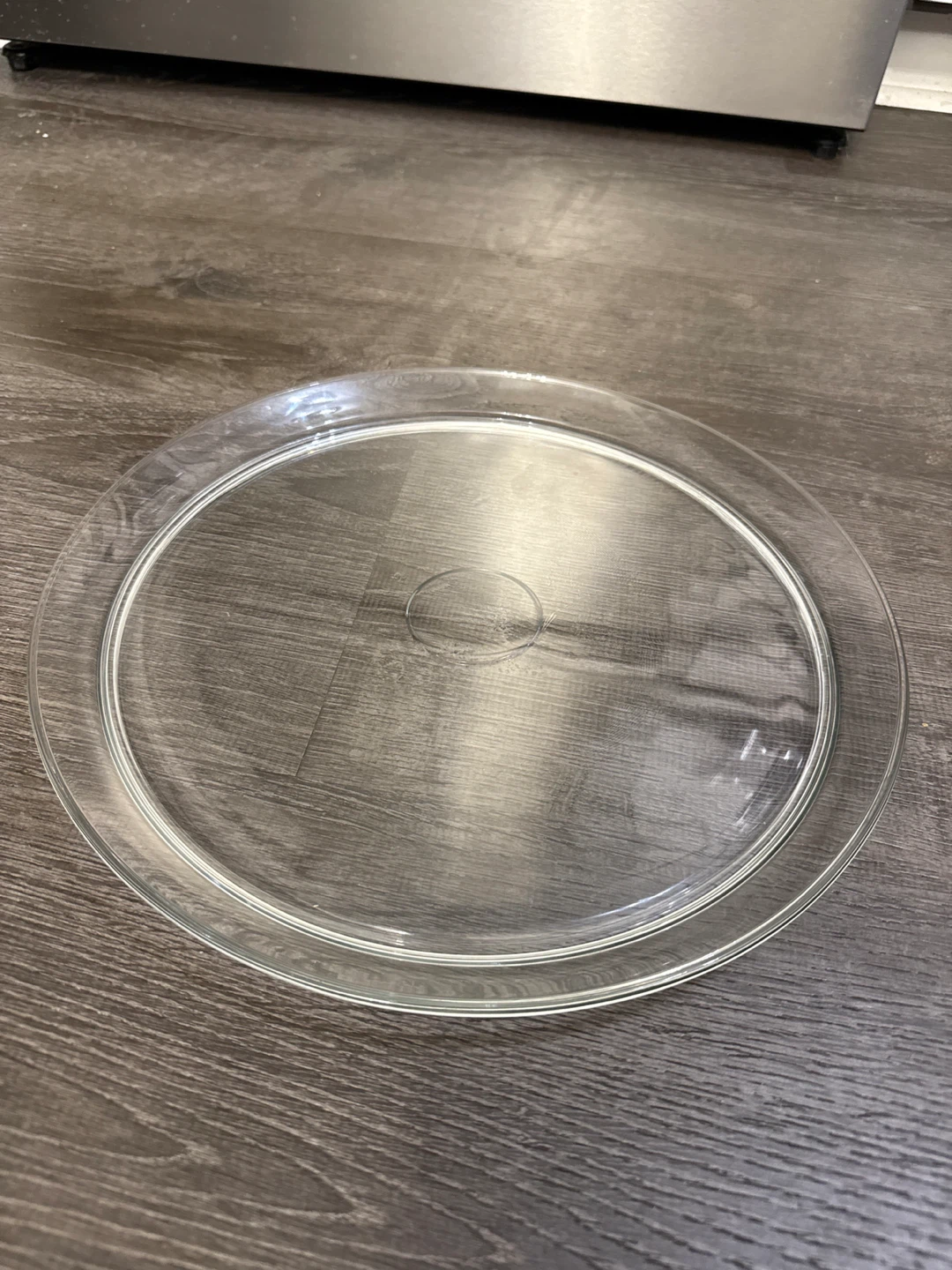 Clear Glass Serving Plate