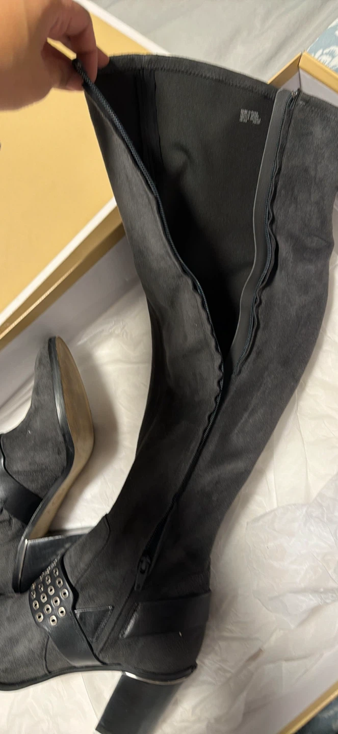 Michael Kors Brody OTK Stretch Suede Boots - Size 7 - photo 5