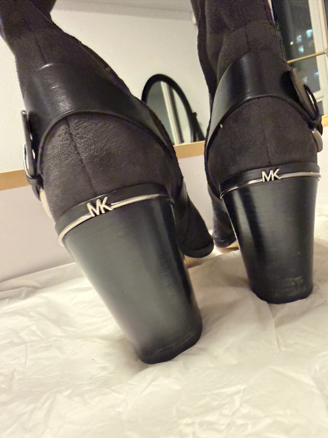 Michael Kors Brody OTK Stretch Suede Boots - Size 7 - photo 4