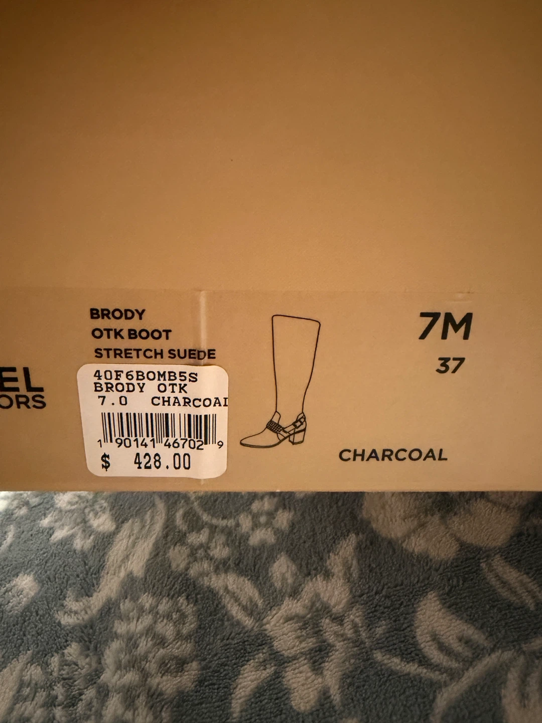 Michael Kors Brody OTK Stretch Suede Boots - Size 7 - photo 2