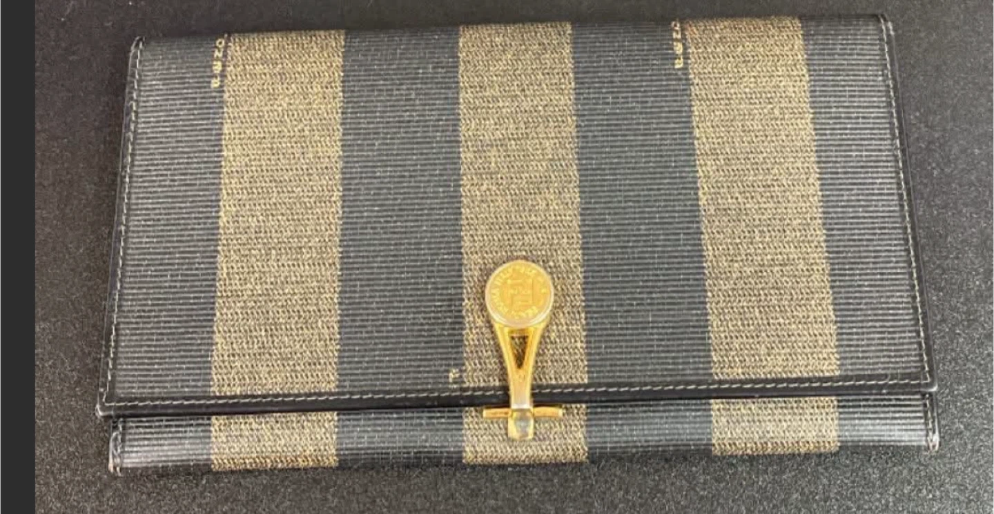Fendi Striped Wallet-authentic
