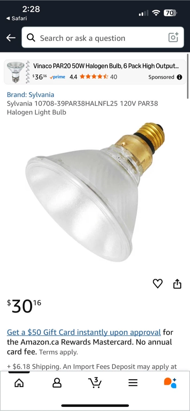GE Halogen-IR Floodlight PAR38