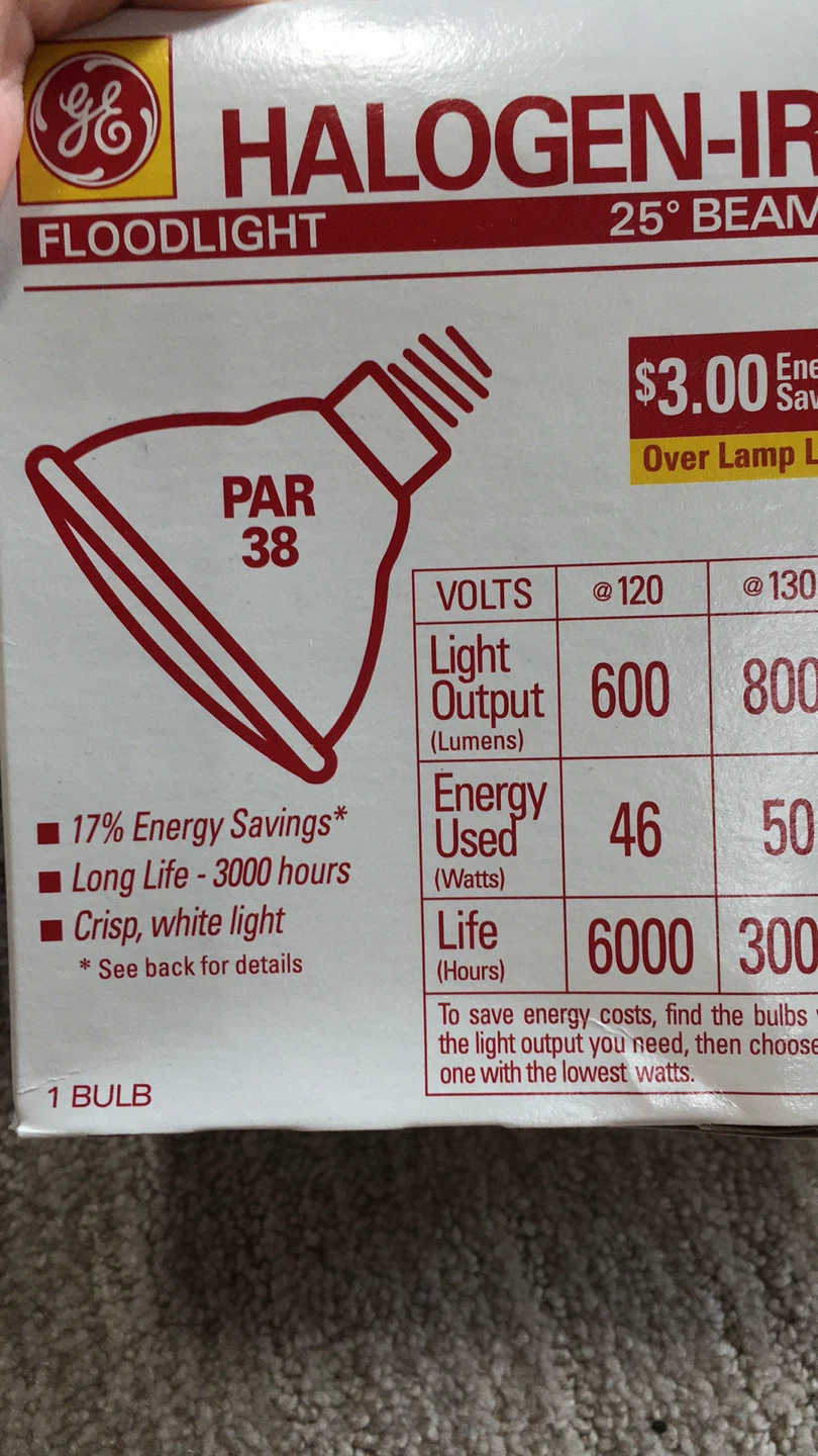GE Halogen-IR Floodlight PAR38 - photo 5