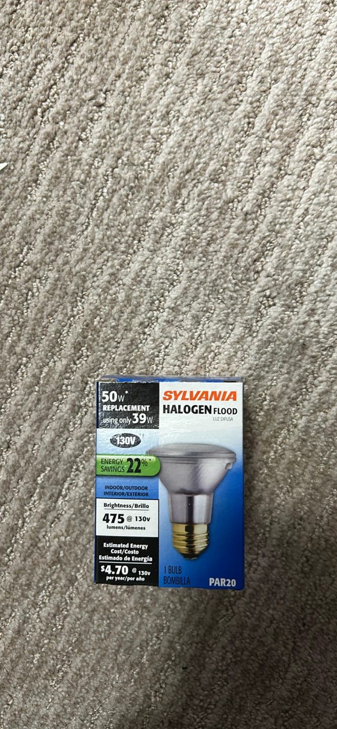 Sylvania Halogen Flood PAR20 Light Bulb