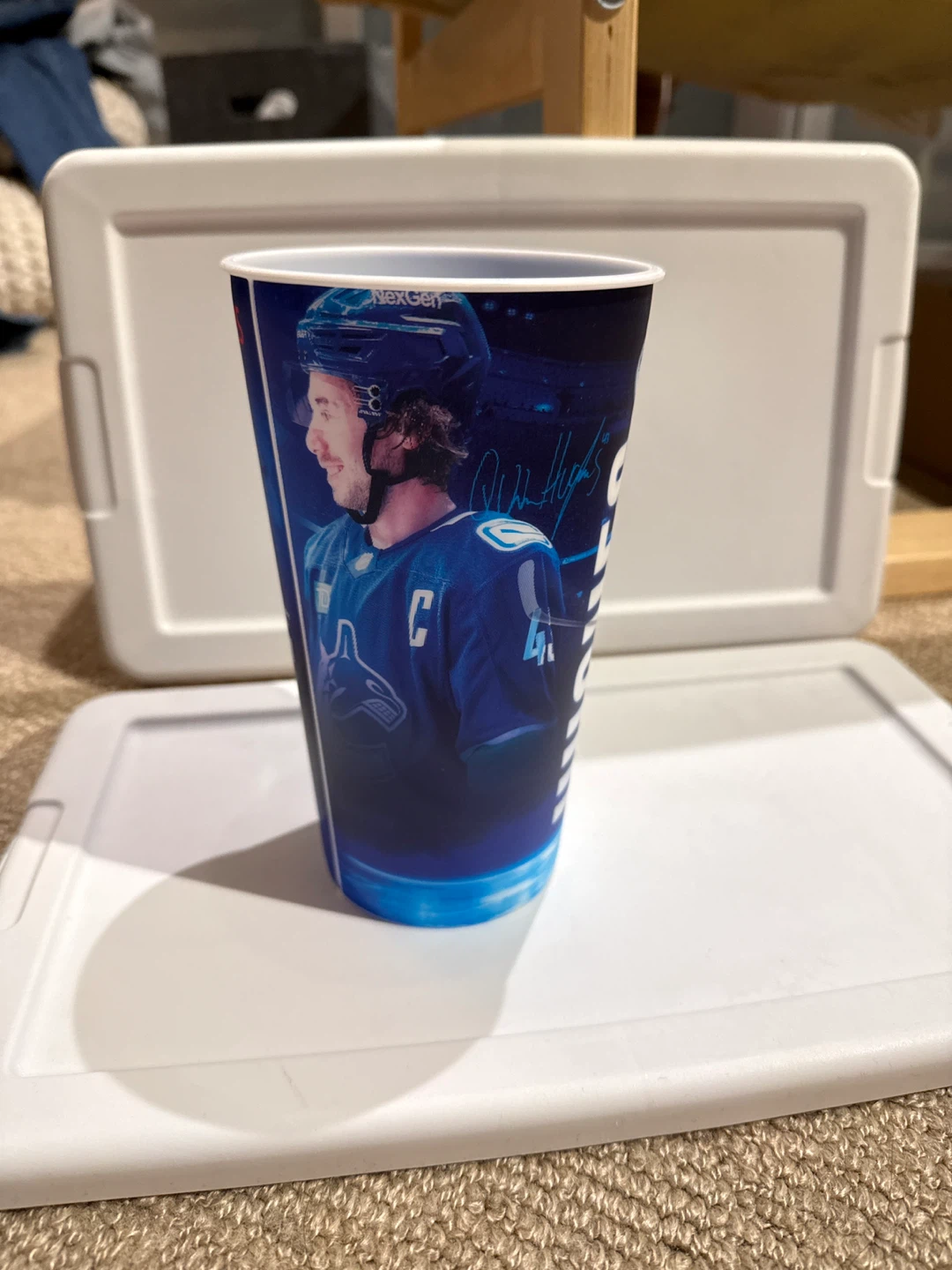 Rogers Canucks Quinn Hughes Trophy Cup - photo 2