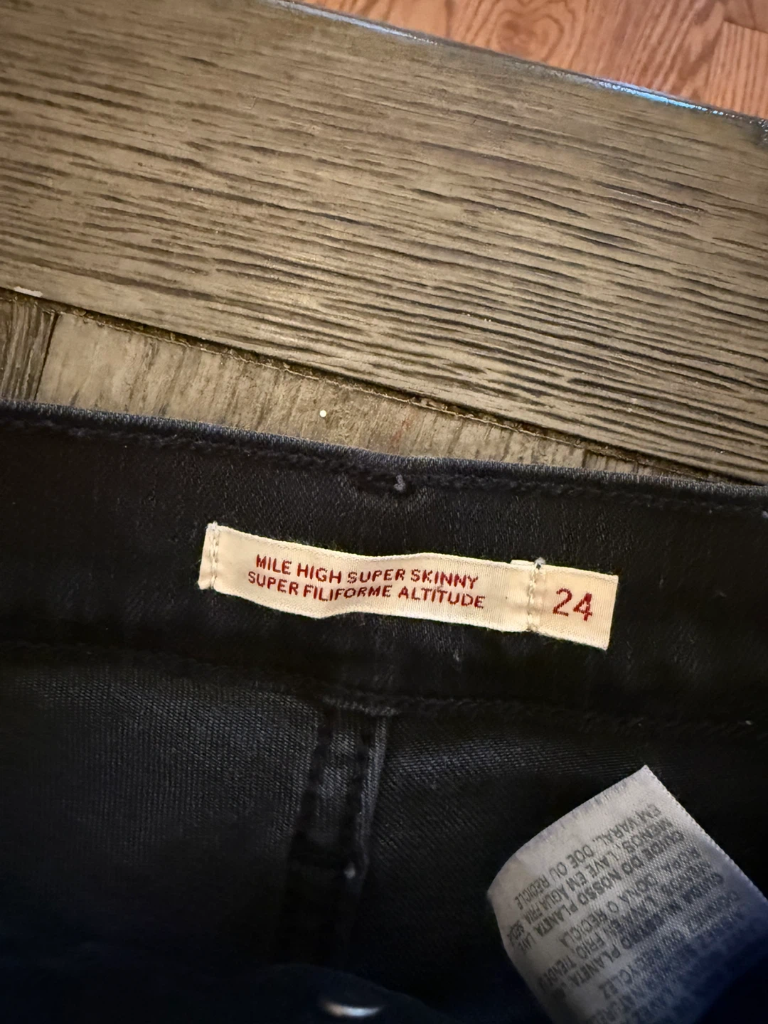 Levi's Mile High Super Skinny Jeans - Size 24 - photo 2