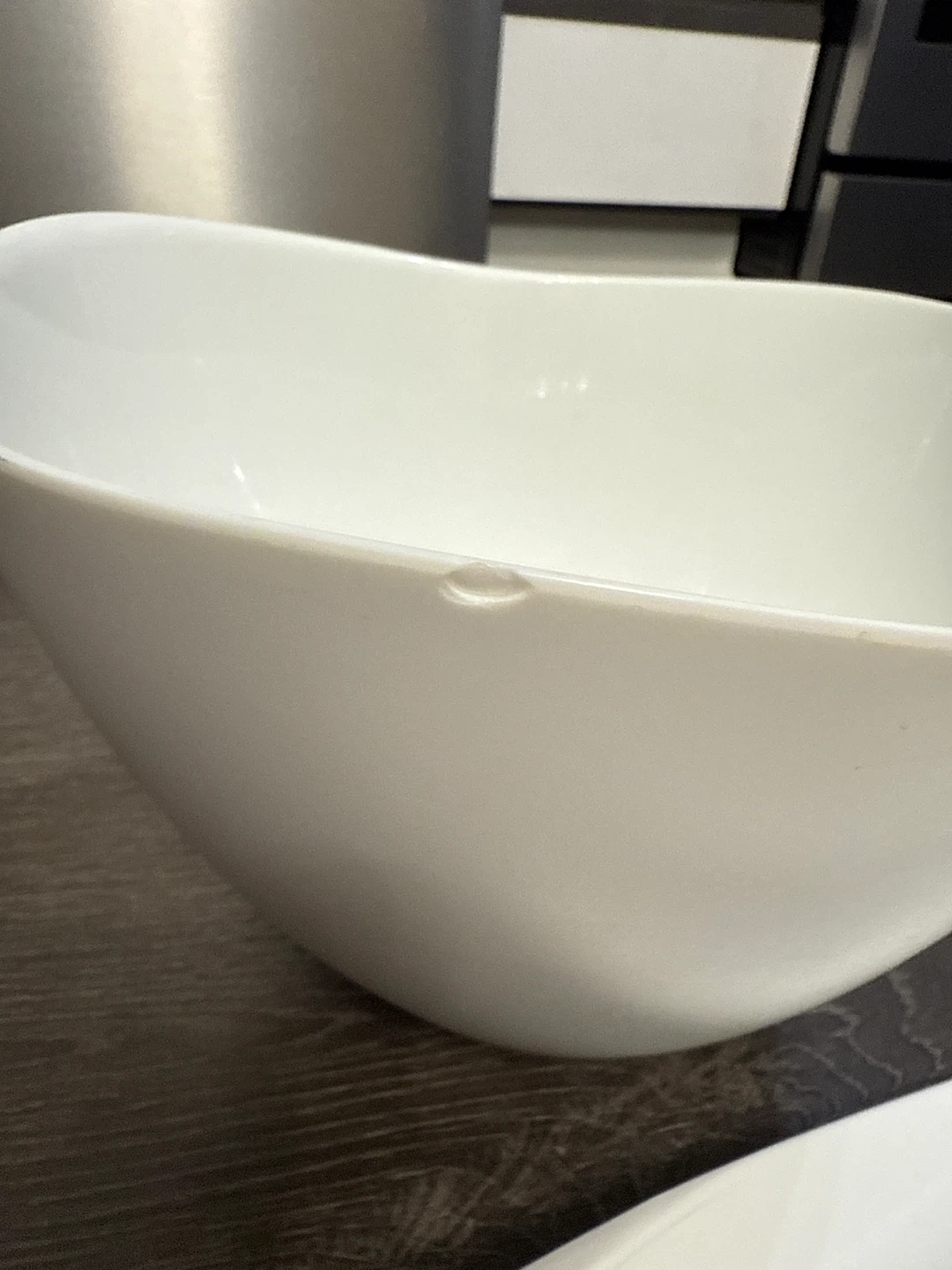 WOVO White Salad Bowl with Serving Spoons - photo 5