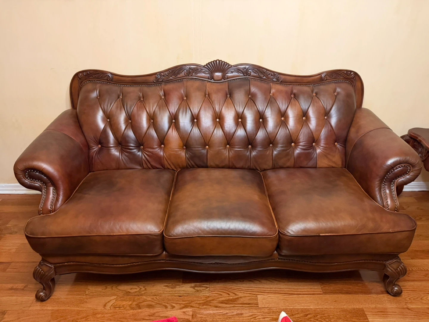 Brown Leather Sofa