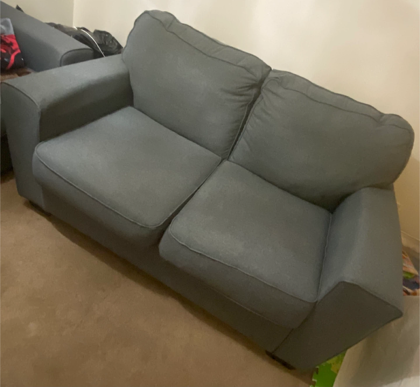 Grey 3-Seater Sofa and Loveseat Set - photo 3
