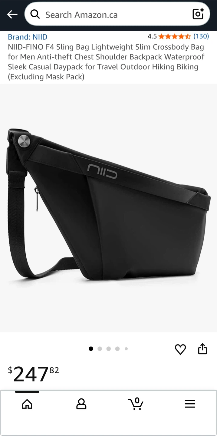 NIID Fino F4 Sling Bag - Lightweight & Slim