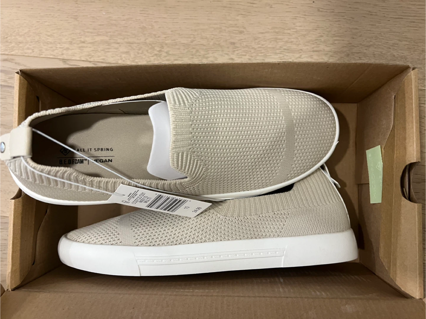 Call It Spring B.E.D Foam Vegan Slip-On Shoes - Size 10 - photo 3