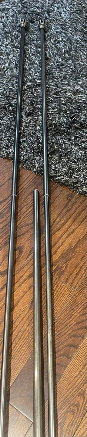Curtain Rod Set - Silver Finish - photo 2