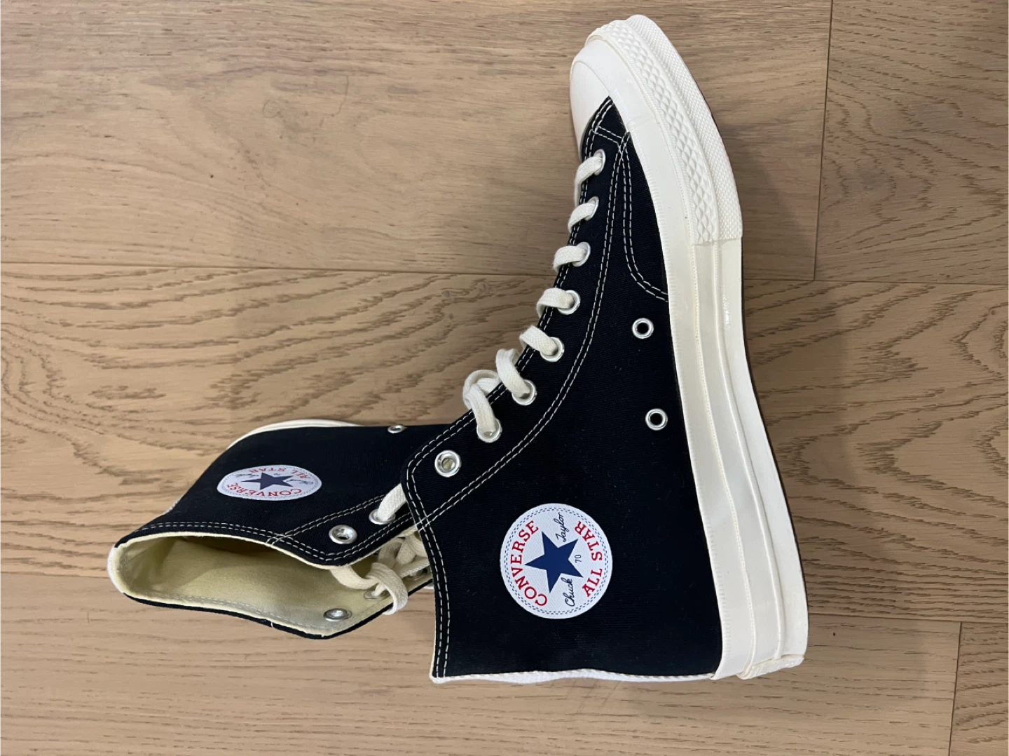 Converse x Comme des Garcons Chuck 70 High Black - Size M10/W12 - photo 4