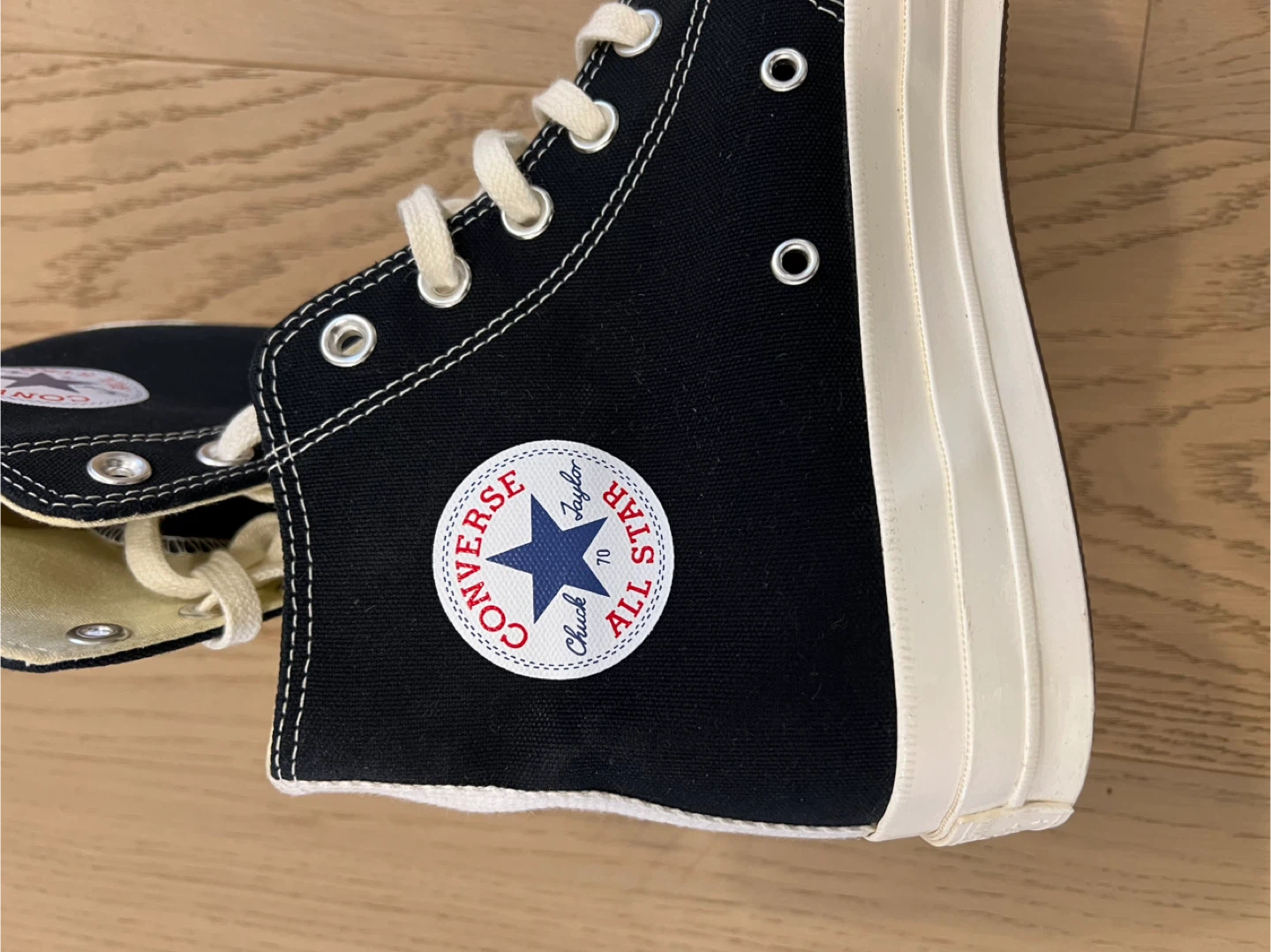 Converse x Comme des Garcons Chuck 70 High Black - Size M10/W12 - photo 2