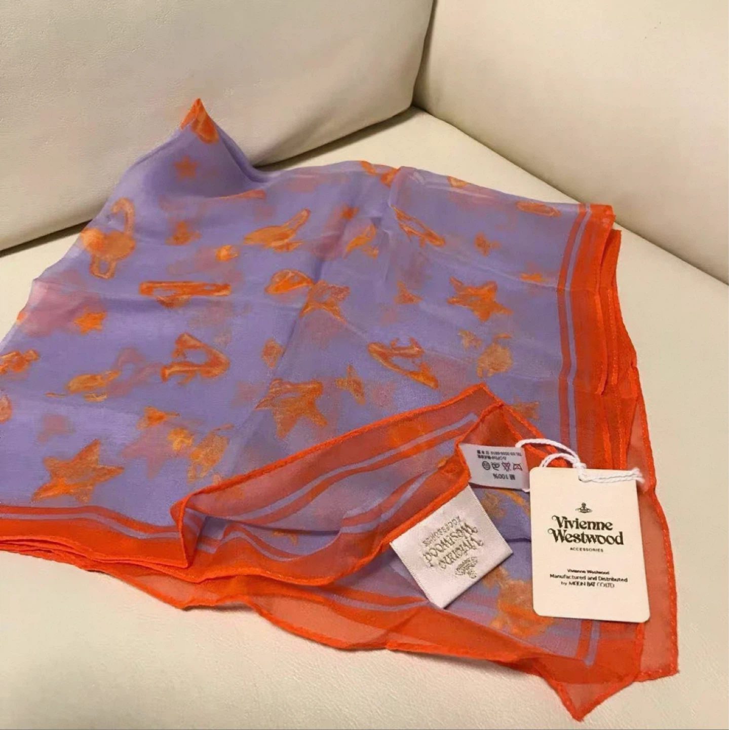 Vivienne Westwood Scarf - Purple & Orange
