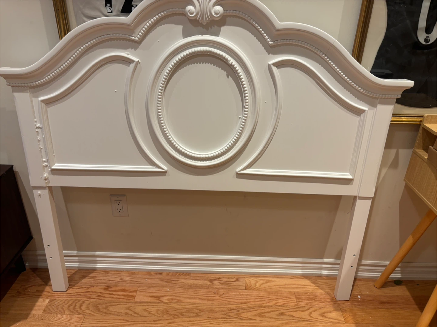 Antique White Headboard - Full/Double