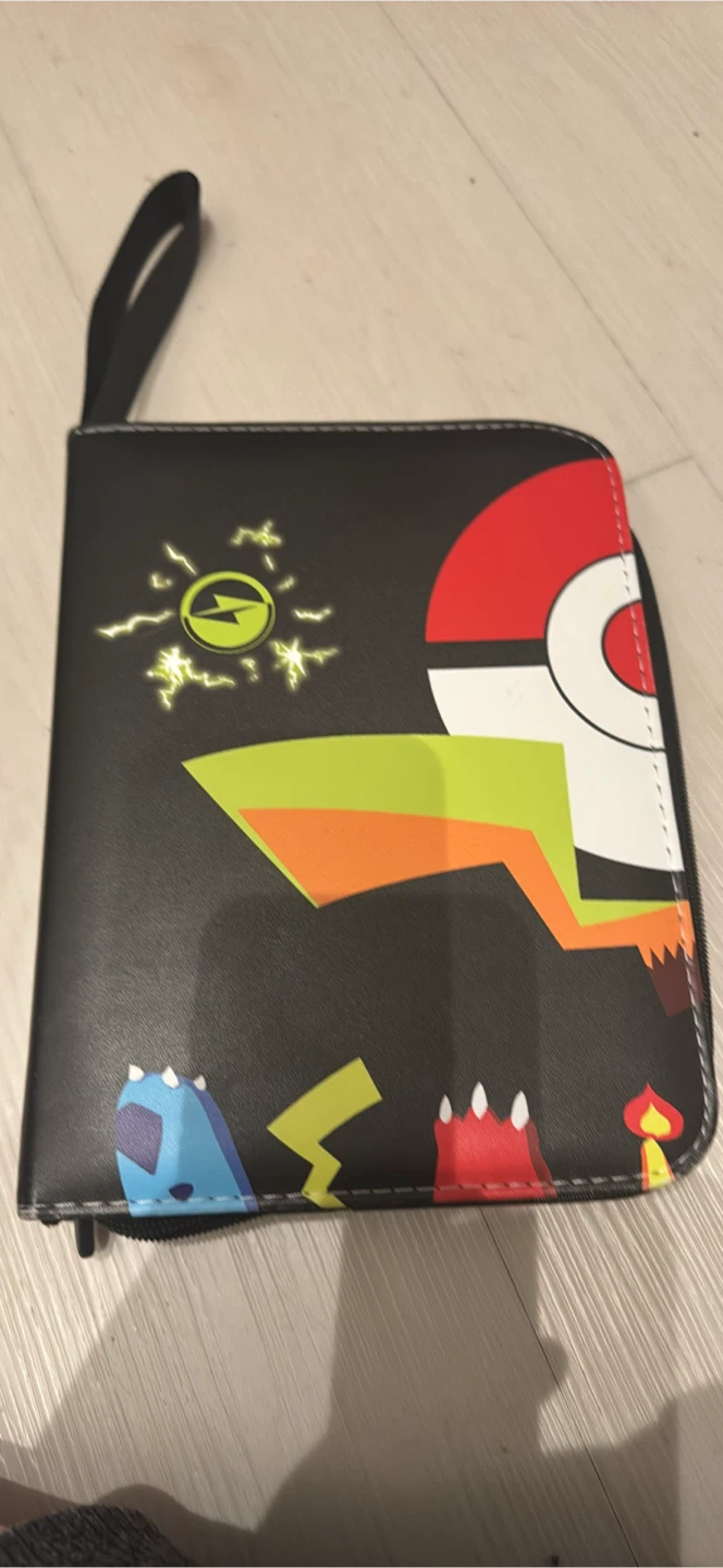 Filled Pokémon Trading Card Binder