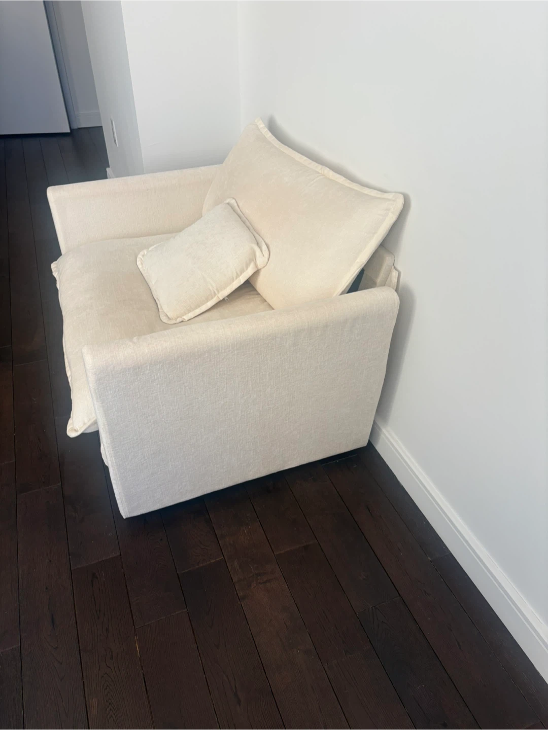Cozy Cream Loveseat Sofa