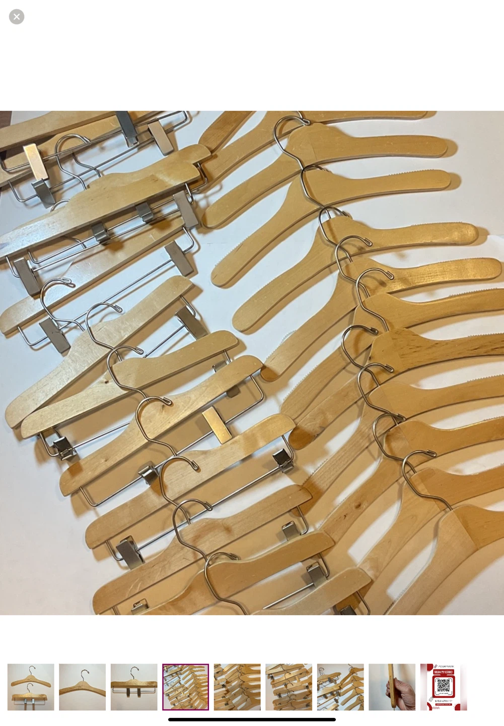 24 Wooden Hangers - photo 4