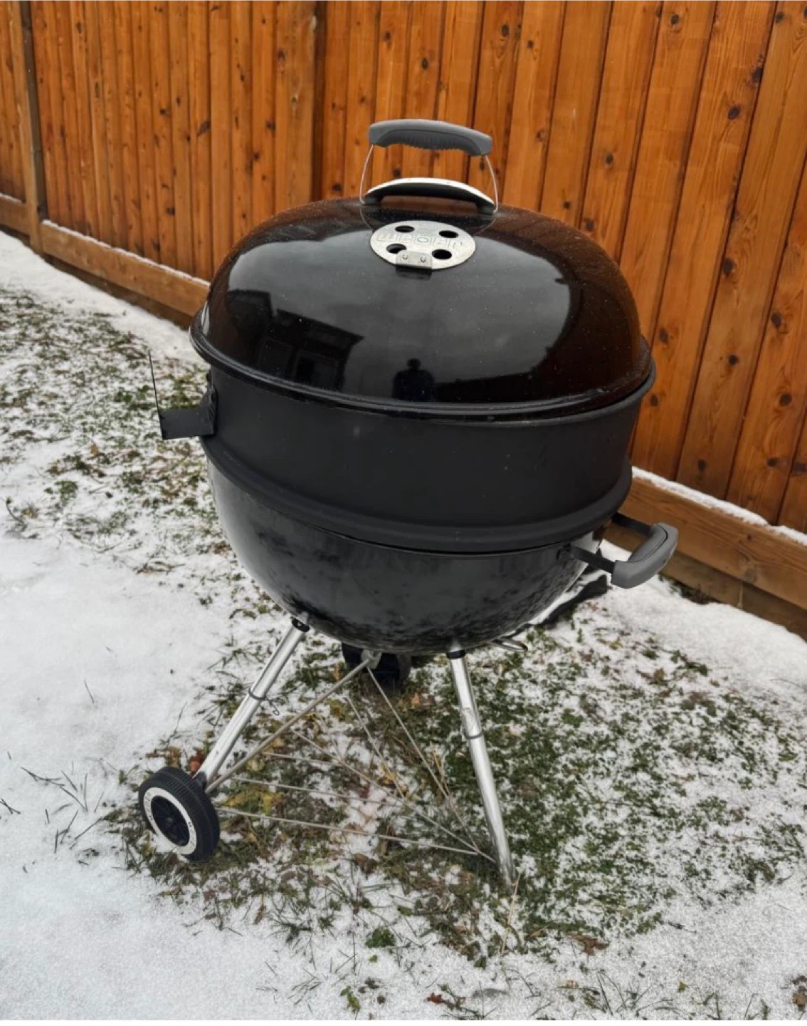 Weber brand charcoal BBQ